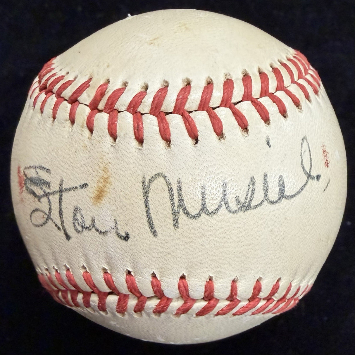 Stan Musial Signed Playing Days Vintage Signature Signed Baseball JSA