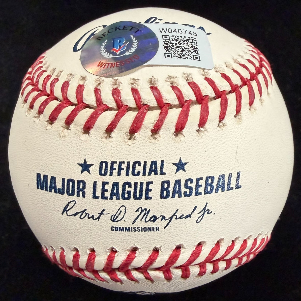 Joe Mauer #7 Retired 6/15/19 Signed Retirement Logo Baseball Beckett Witness