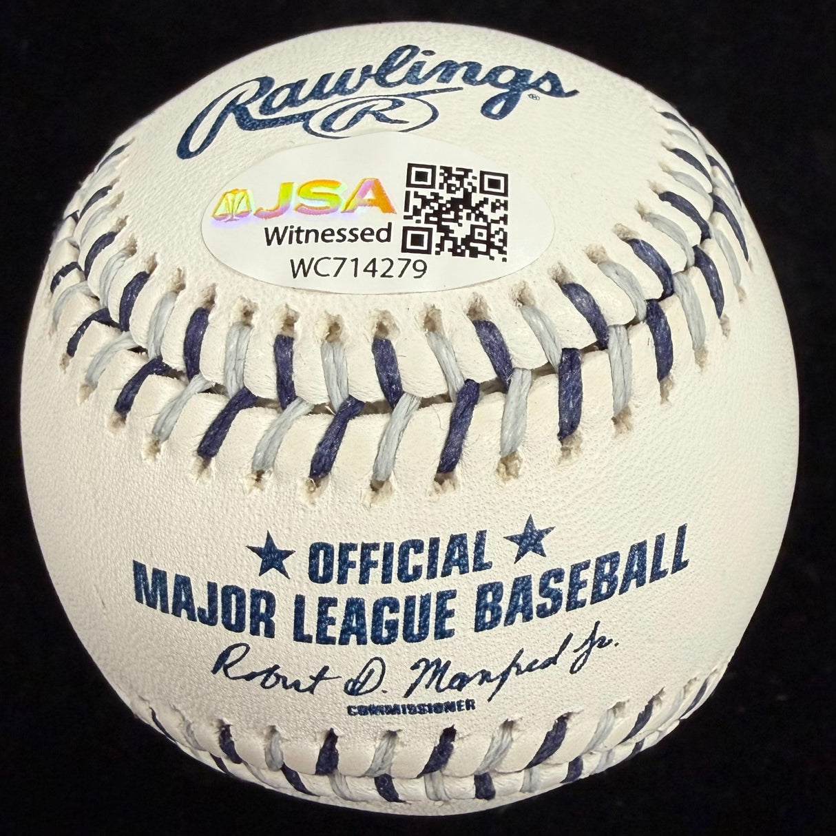 Alex Rodriguez 1993 #1 Draft Pick Signed Mariners Team Stitch Logo Baseball JSA