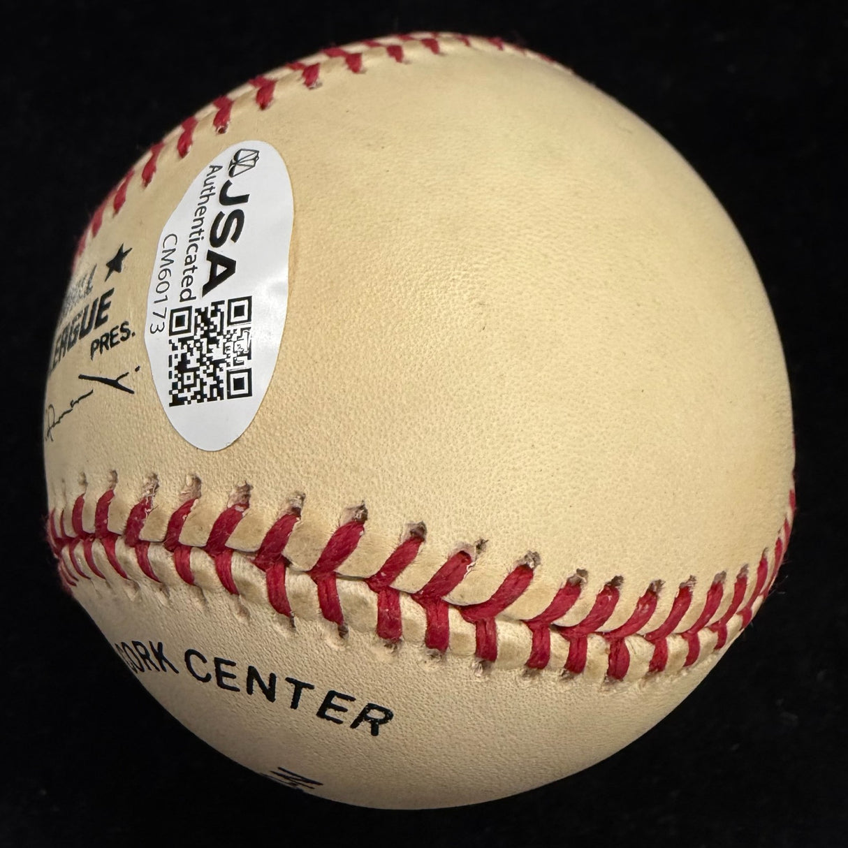 Edwin (Eddie) Lee Mathews HOF 78 57-58 WS 512 HR Signed Full Name Baseball JSA