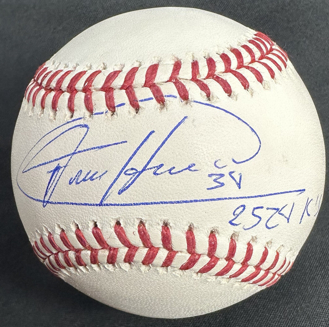Felix Hernandez 2,524 K’s Signed Baseball JSA