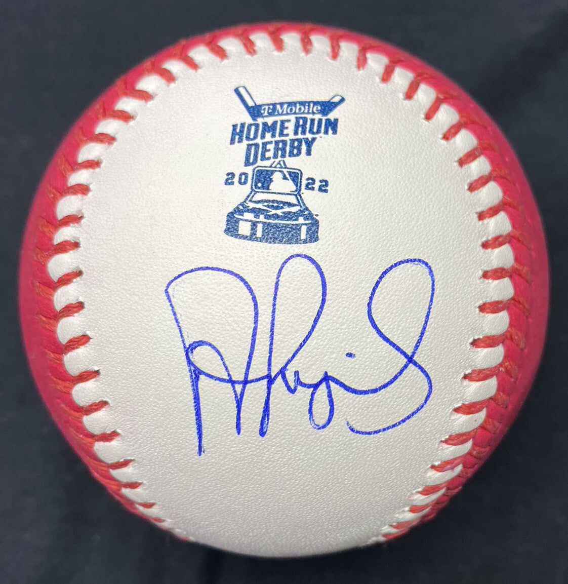 Albert Pujols Signed 2022 Home Run Derby Money Ball Baseball BAS Witness