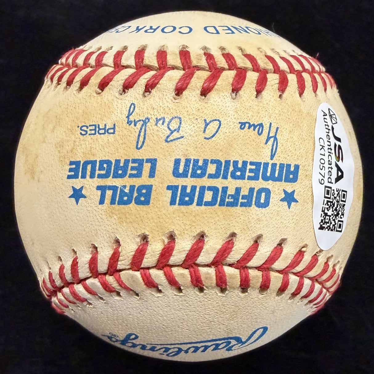 Nolan Ryan #34 Signed Baseball JSA