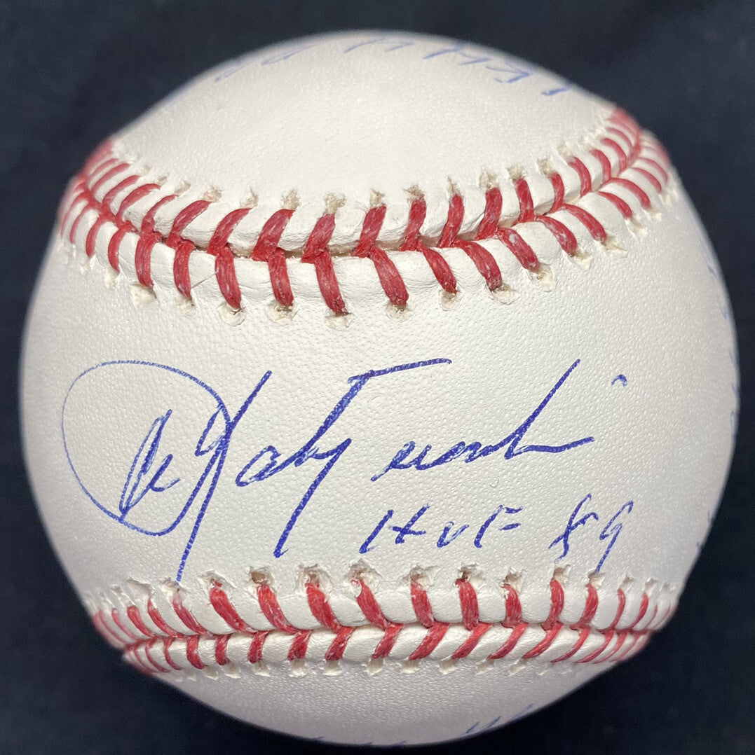 Carl Yastrzemski HOF 89 Signed Stat Baseball PSA/DNA