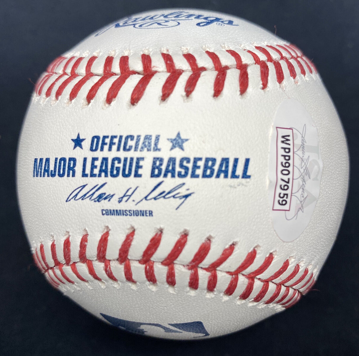 Allen Huber “Bud” Selig Signed Full Name HOF Stat Baseball JSA