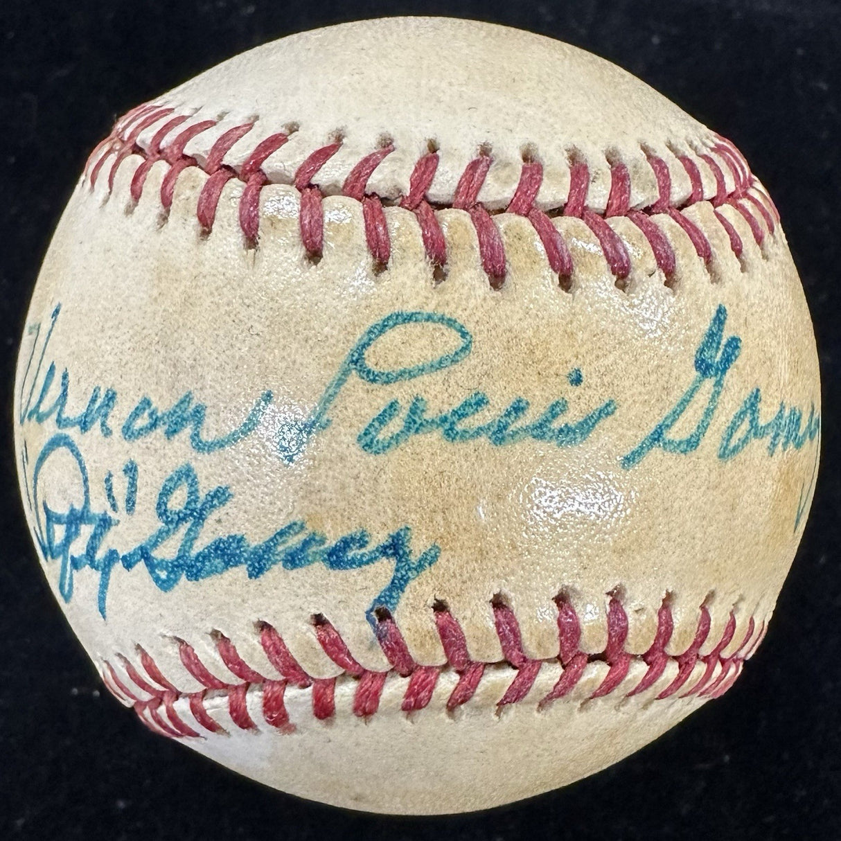Vernon Louis “Lefty” Gomez Full Name Signed Baseball PSA/DNA LOA