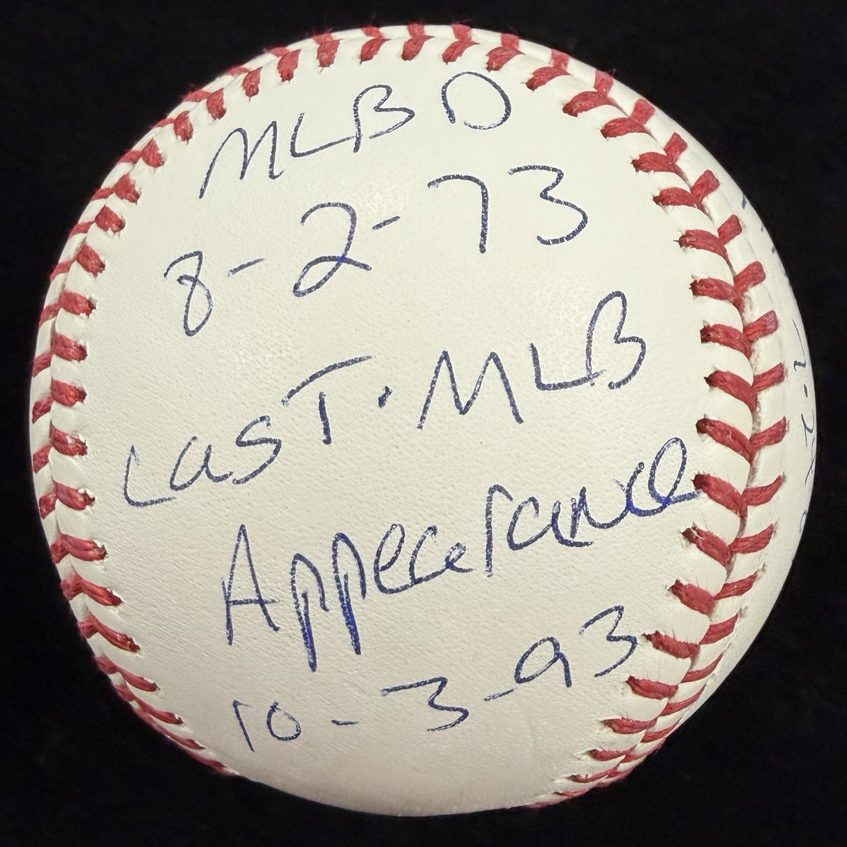 George Brett HOF 99 Signed 9 Inscription Stat Baseball JSA