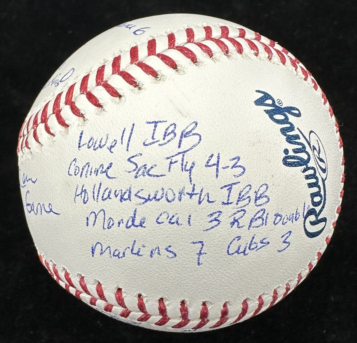 Moises Alou Signed “The Bartman Game” Story Baseball JSA LOA Chicago Cubs