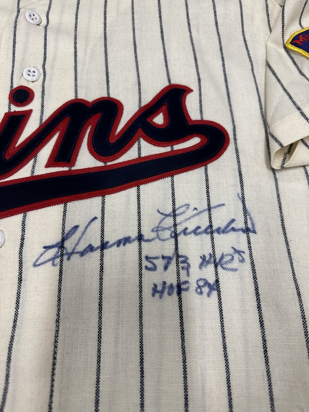Harmon Killebrew Signed Authentic Twins Mitchell Ness Jersey JSA