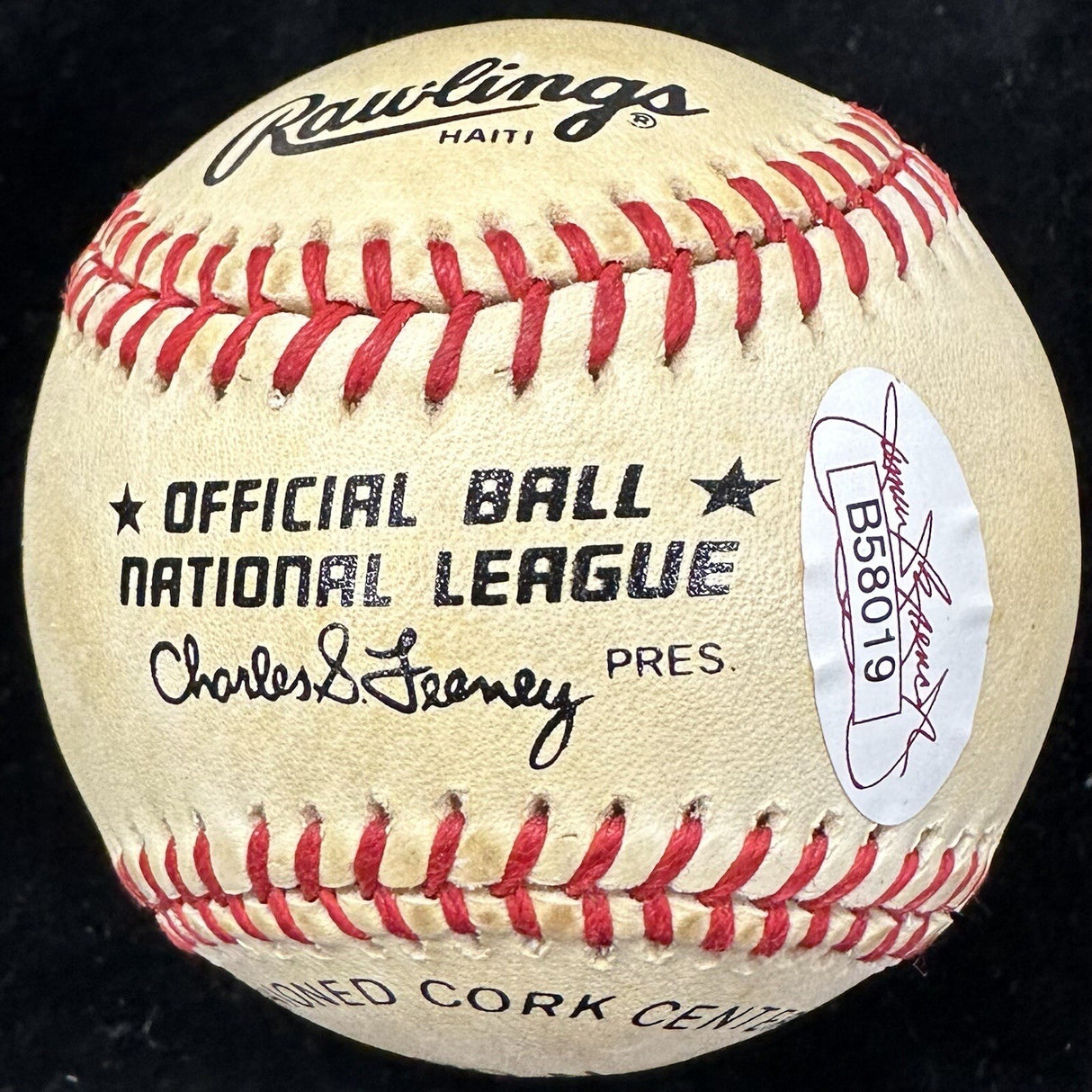 Travis “Stonewall” Jackson Signed Nickname Baseball JSA