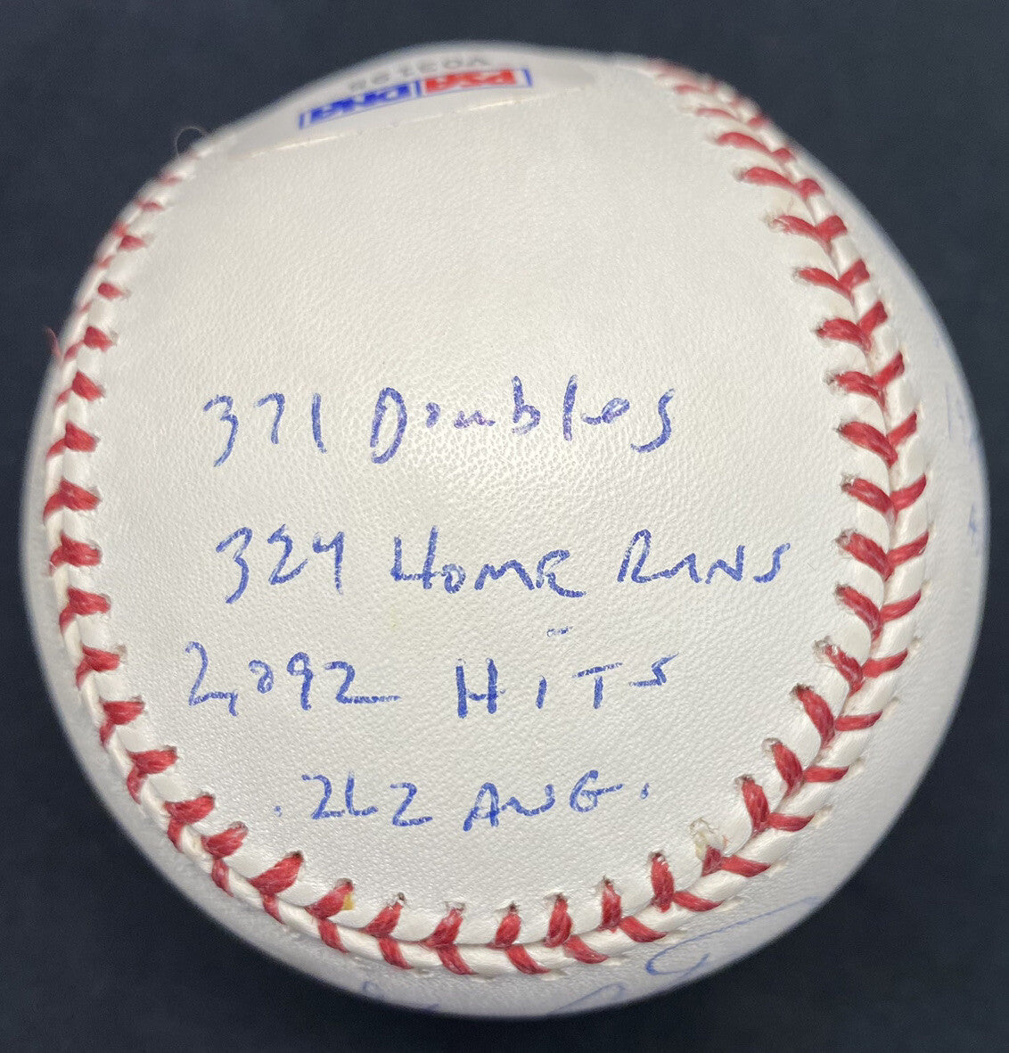 Gary Carter HOF 2003 Signed Stat Baseball PSA/DNA Holo RJ Holo