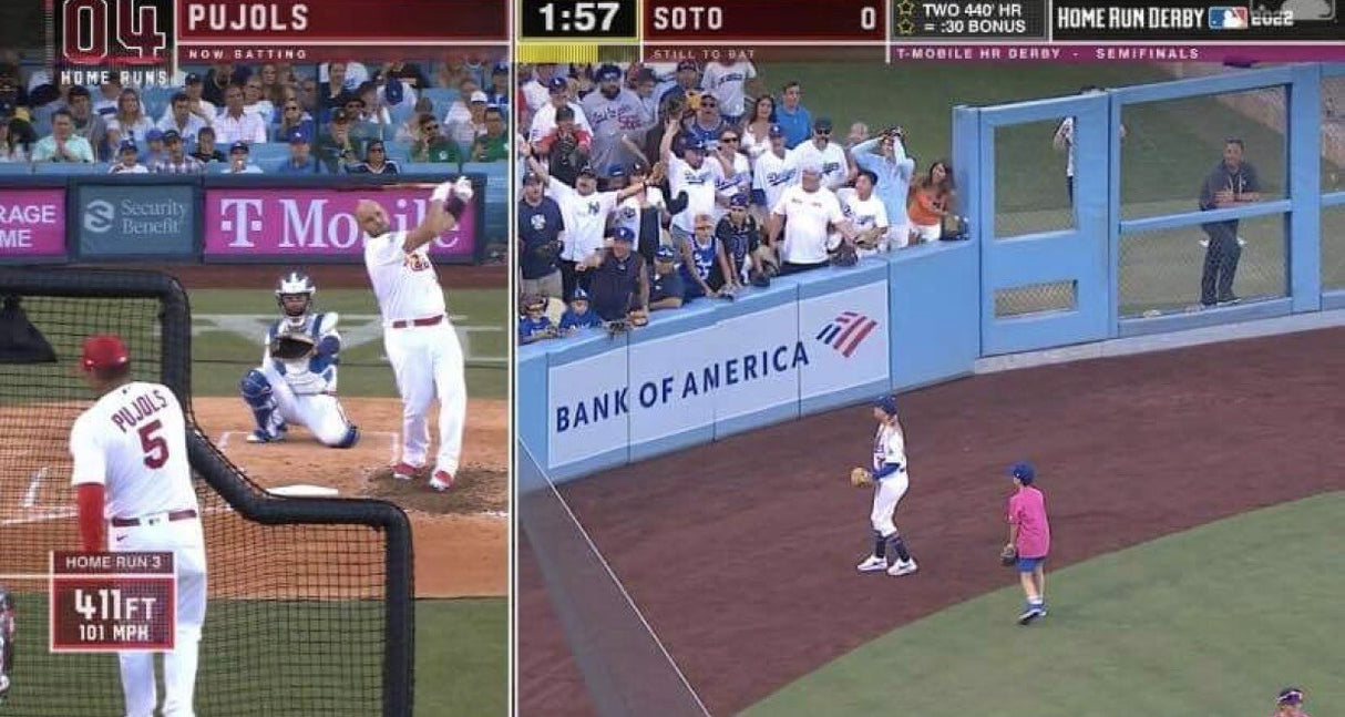 Albert Pujols Game Used 2022 Home Run Derby Round 2 HR #5 MLB Hologram