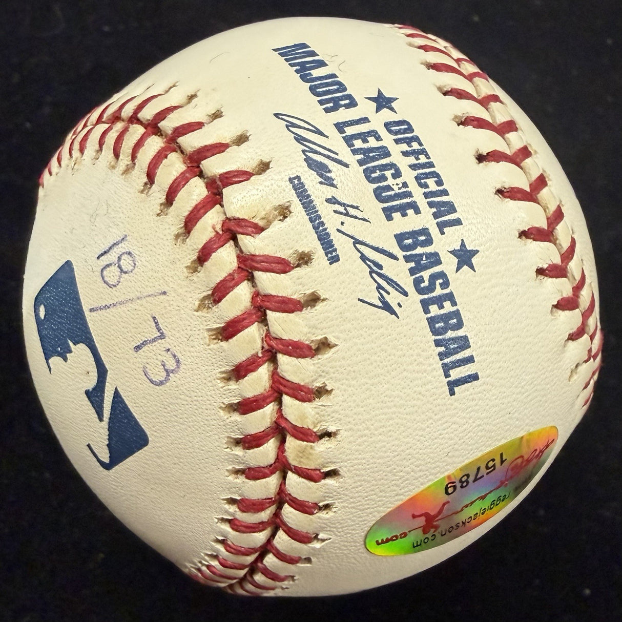 Pete Rose 1973 NL MVP Signed RJ Stat Baseball Complete Box Bag Cert