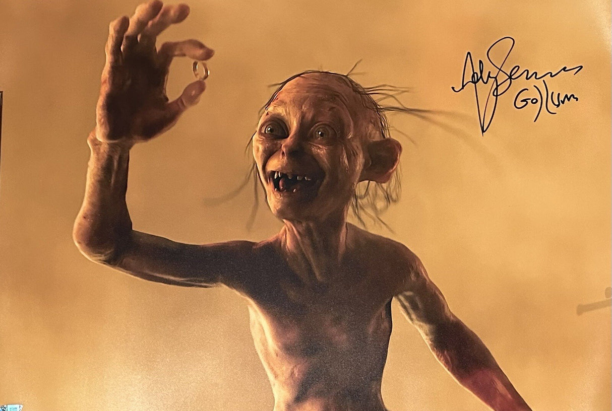 Andy Serkis Gollum Signed Lord Of The Rings 20x30 Photo SWAU Holo
