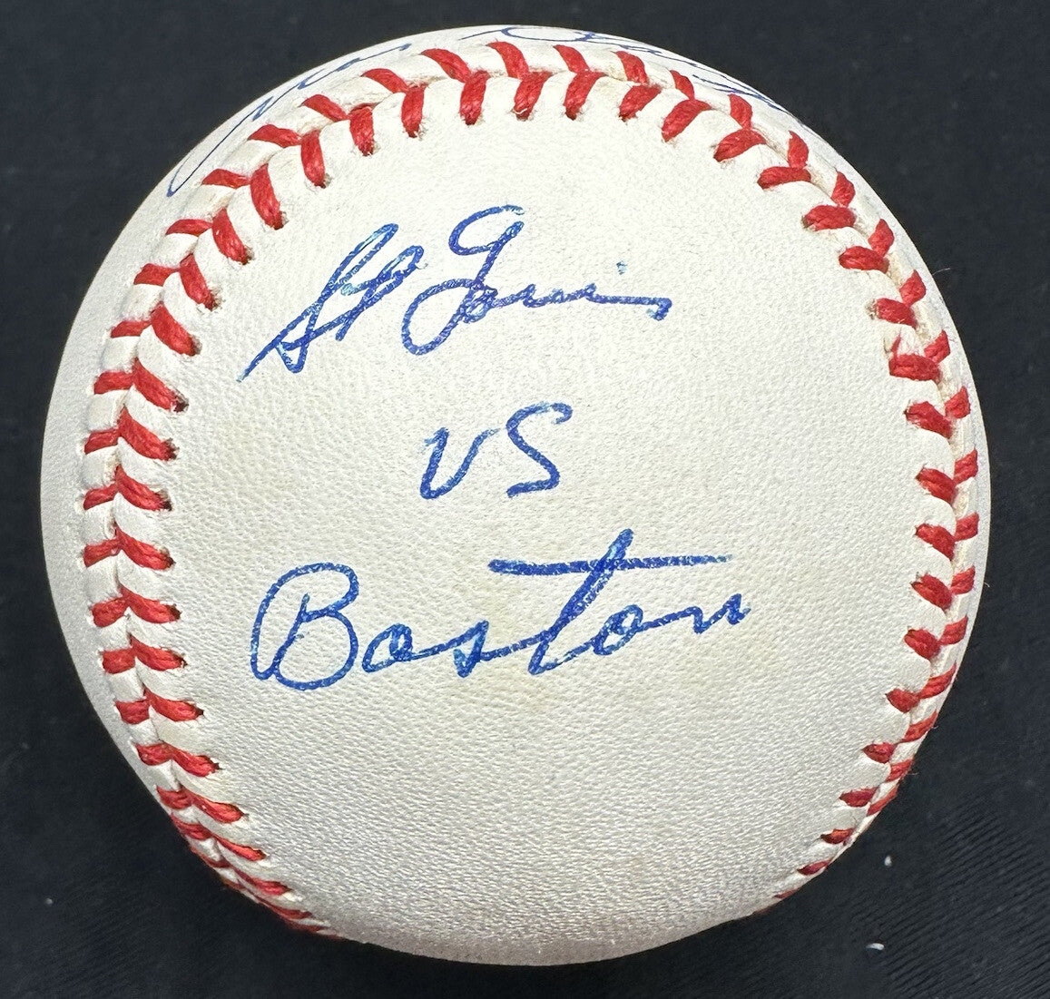 Enos Slaughter 1946 World Series St. Louis Boston Signed Baseball JSA