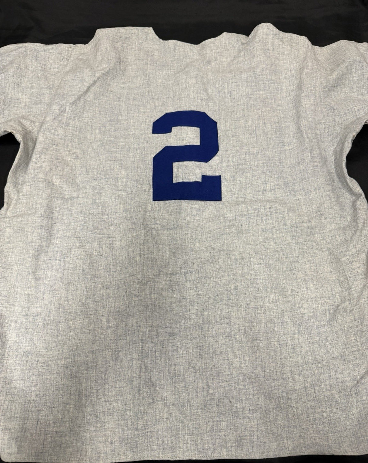 Leo Durocher Signed Brooklyn Dodgers Powers Jersey JSA LOA