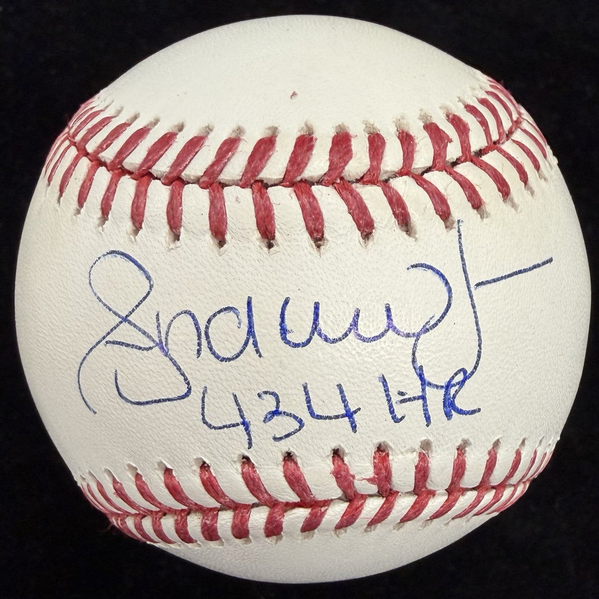 Andruw Jones 434 HR Signed Baseball Beckett Witness Holo