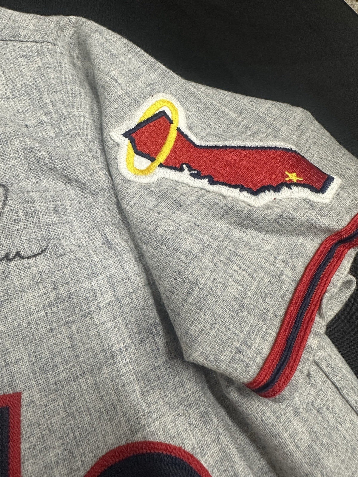 Nolan Ryan Signed Authentic California Angels Mitchell Ness Jersey PSA/DNA LOA