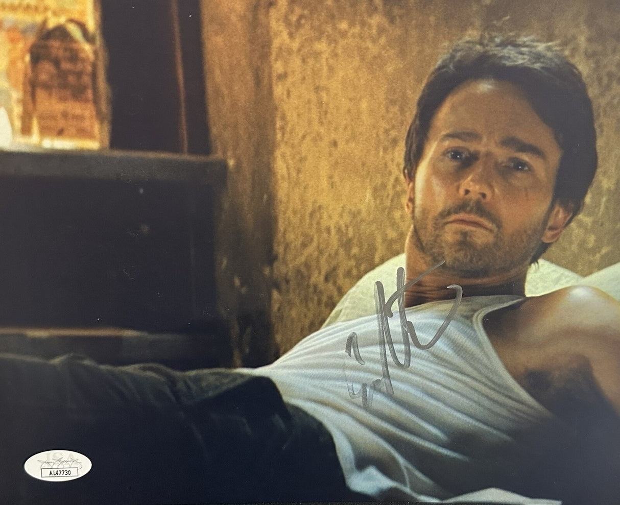 Edward Norton Signed 8x10 The Incredible Hulk Photo JSA