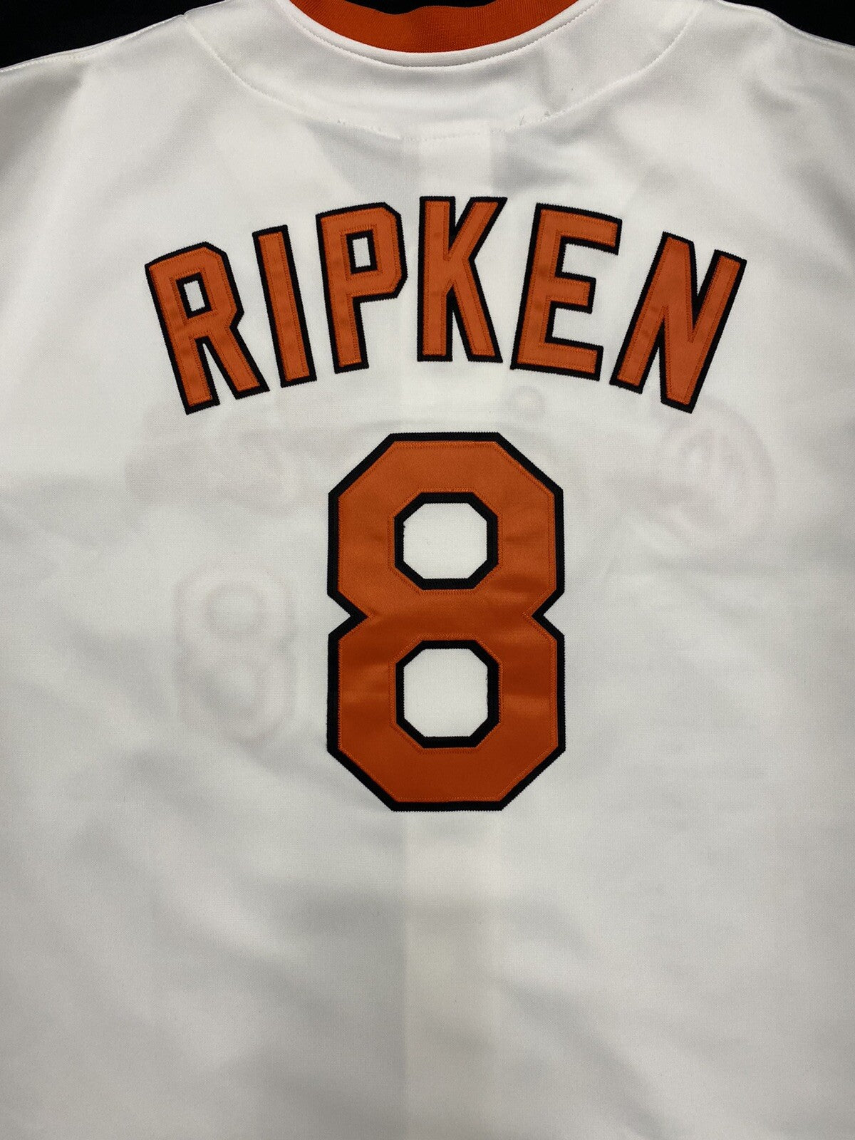 Calvin Edwin Ripken Jr. Cal Signed Full Name Stat Jersey Mitchell Ness Beckett