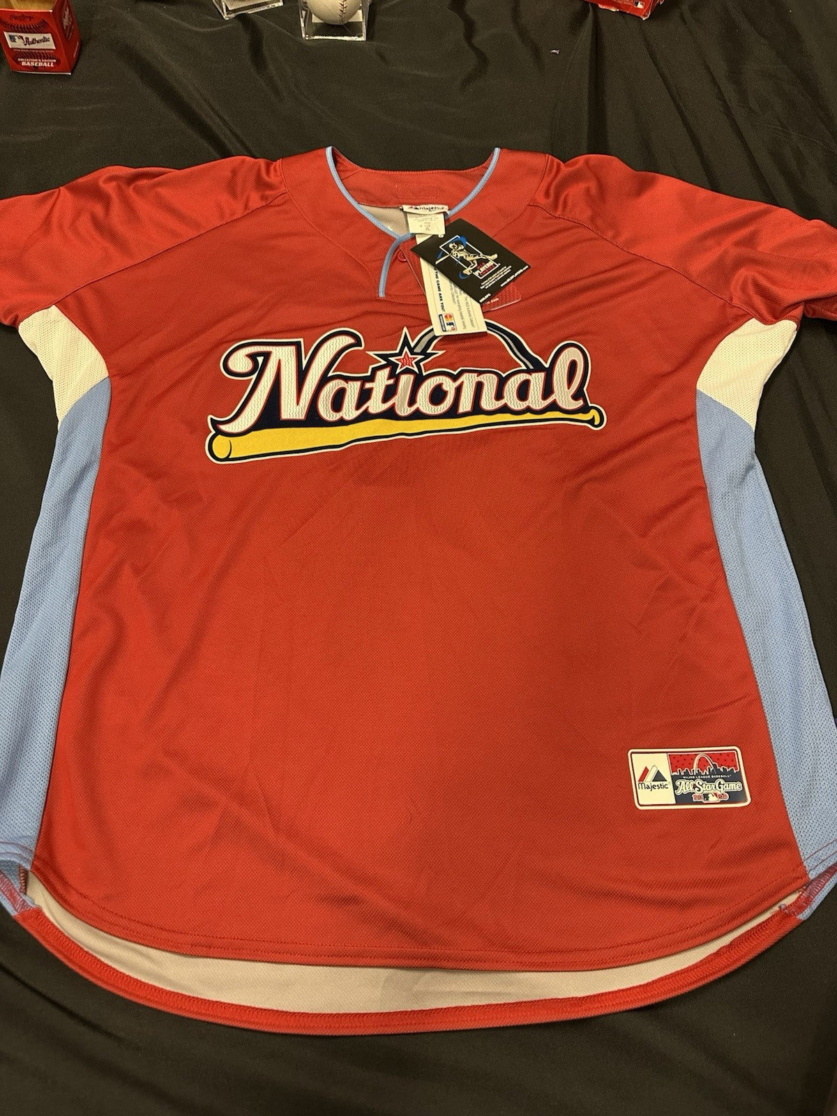 Yadier Molina Majestic Authentic 2009 All-Star Game Batting Practice Jersey