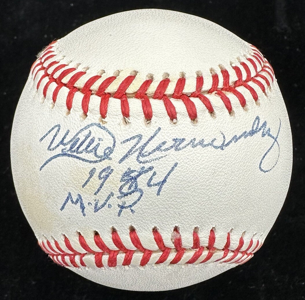 Willie Hernandez 1984 AL MVP Signed Baseball JSA