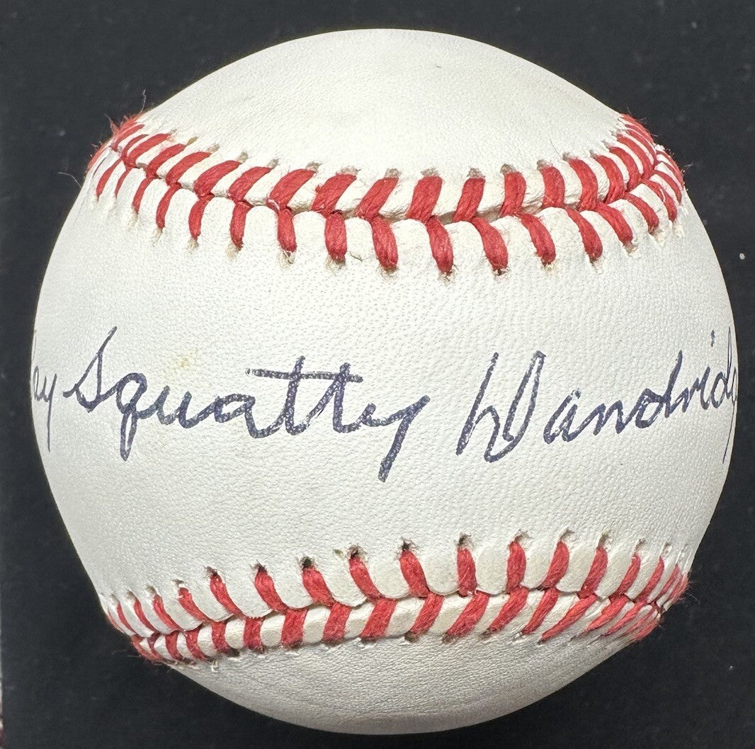 Ray Squatty Dandridge Signed Baseball PSA/DNA