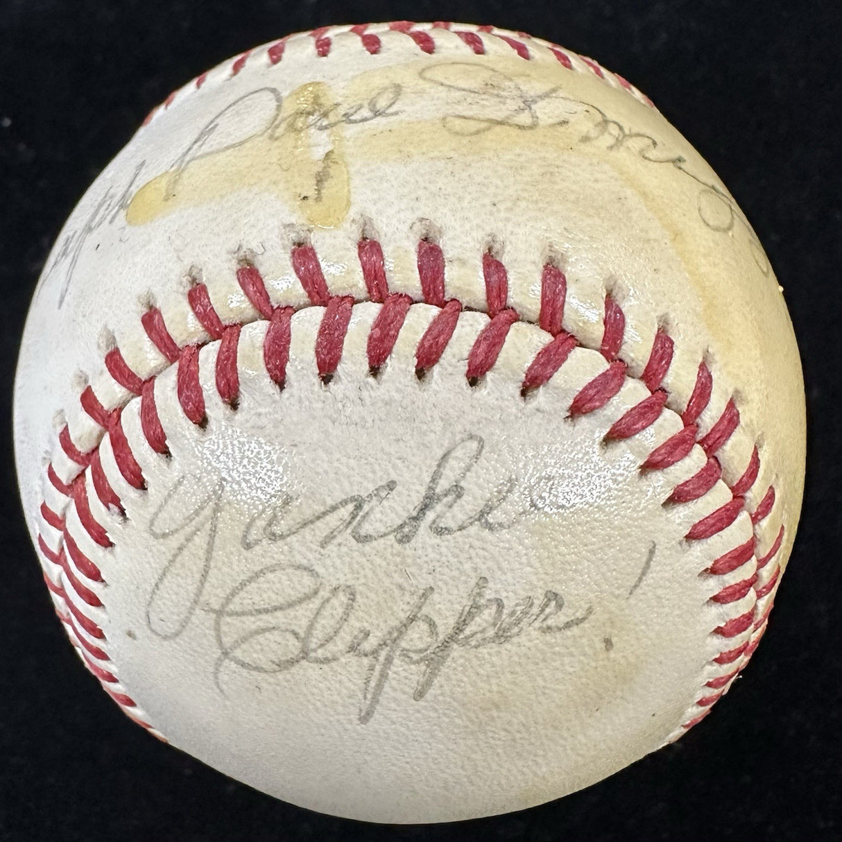 Joseph Paul DiMaggio Yankee Clipper Signed Full Name Nickname Baseball PSA/DNA