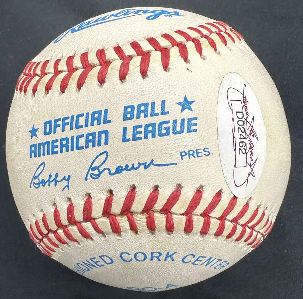 Lou Boudreau MVP 1948 Signed Baseball JSA