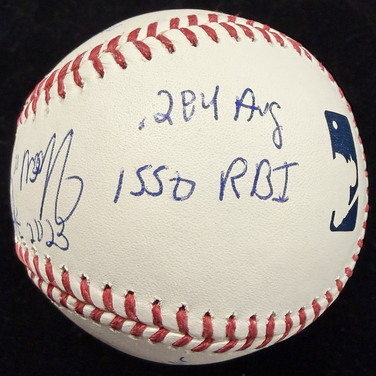 Fred Crime Dog McGriff HOF 2023 Signed Stat Baseball Tristar