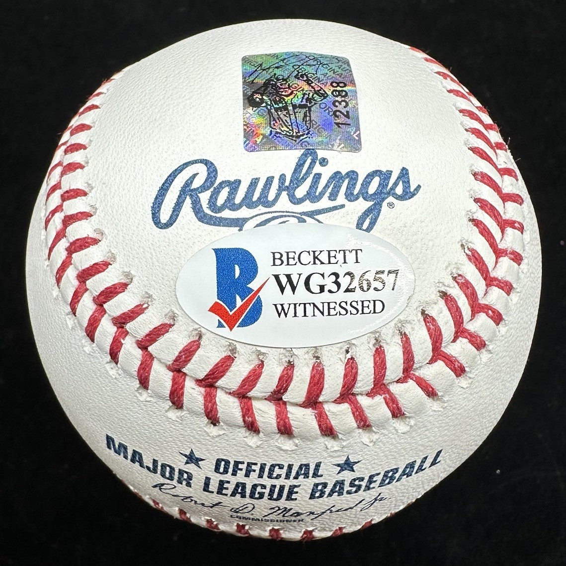 David Ortiz 2003-2016 #34 Retired Signed Retirement Logo Baseball BAS Beckett