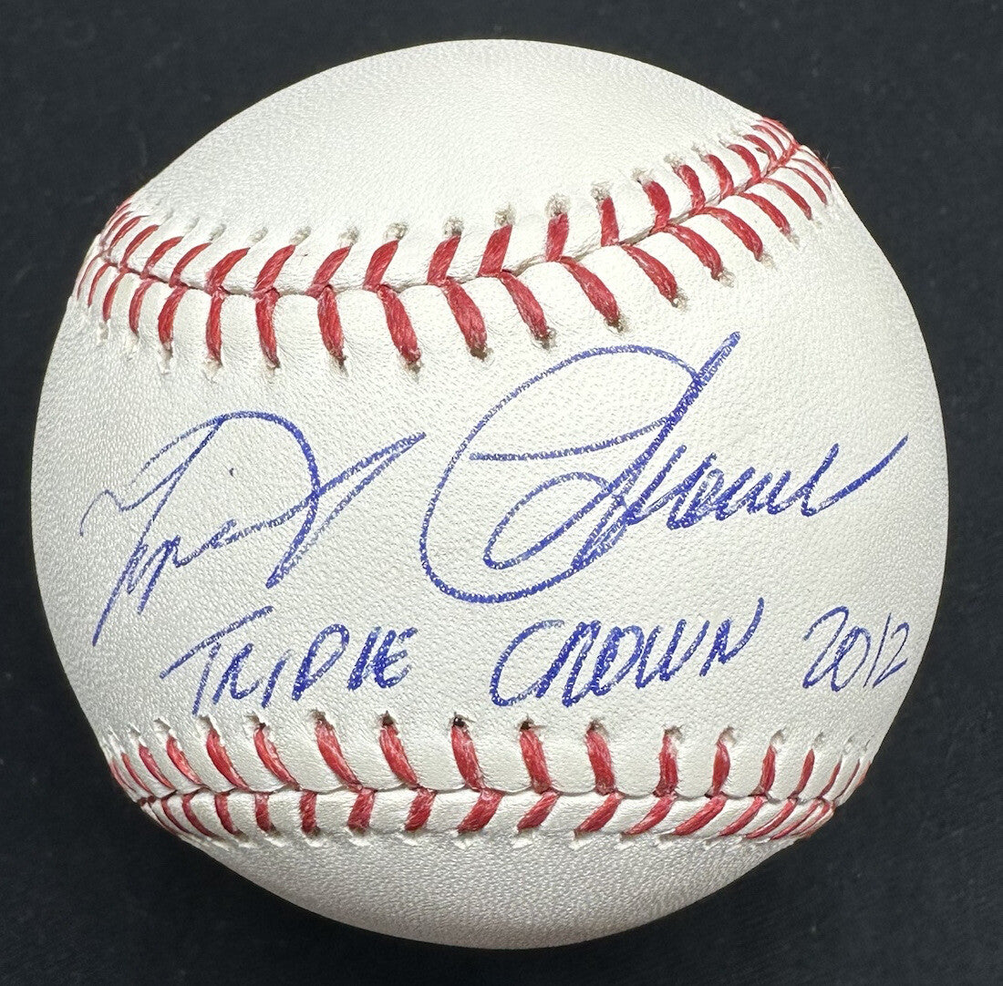 Miguel Cabrera 2012 Triple Crown Signed Baseball JSA