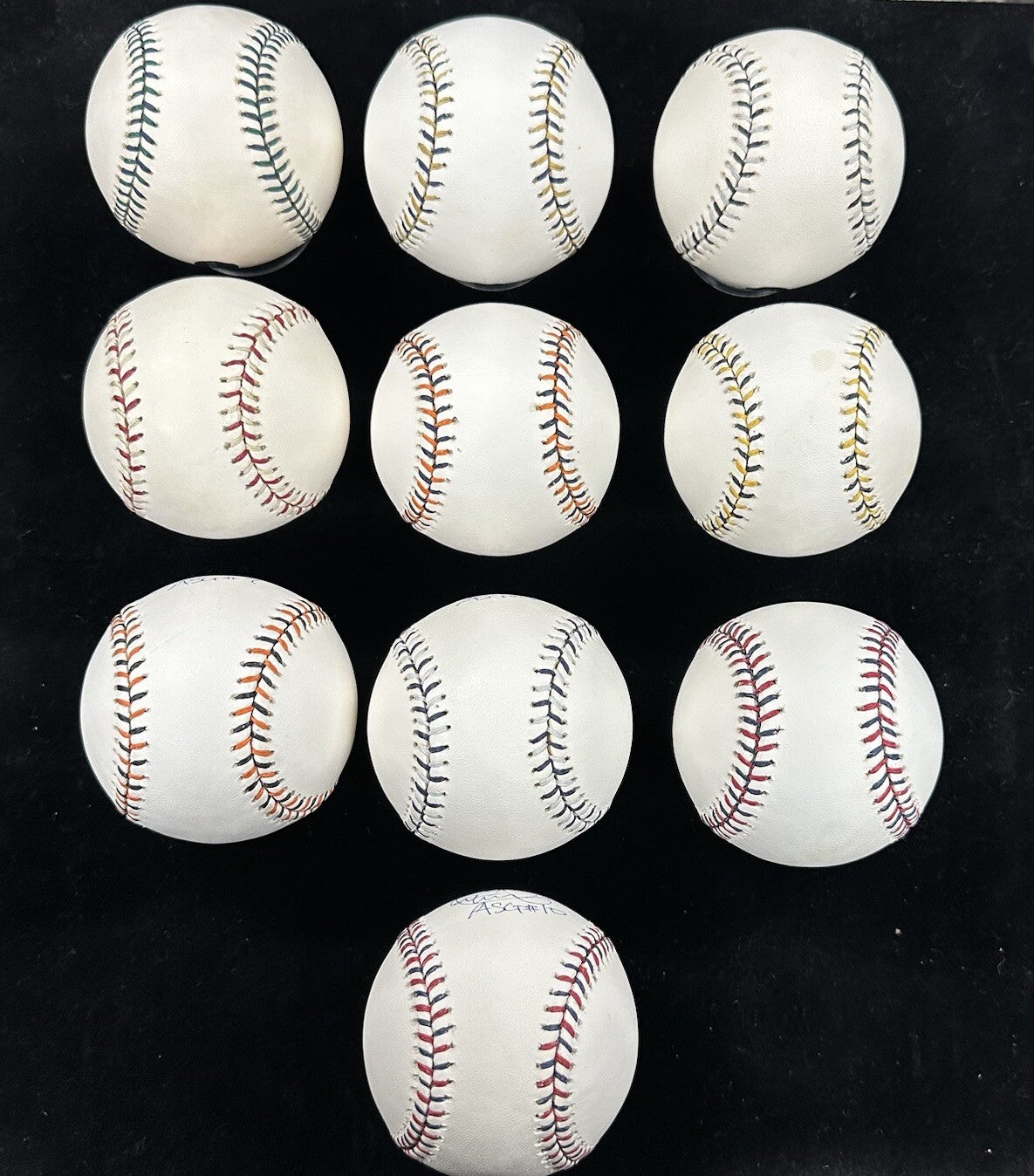 Ichiro Suzuki 2001-2010 Signed All Star Game Baseball Set Ichiro Hologram