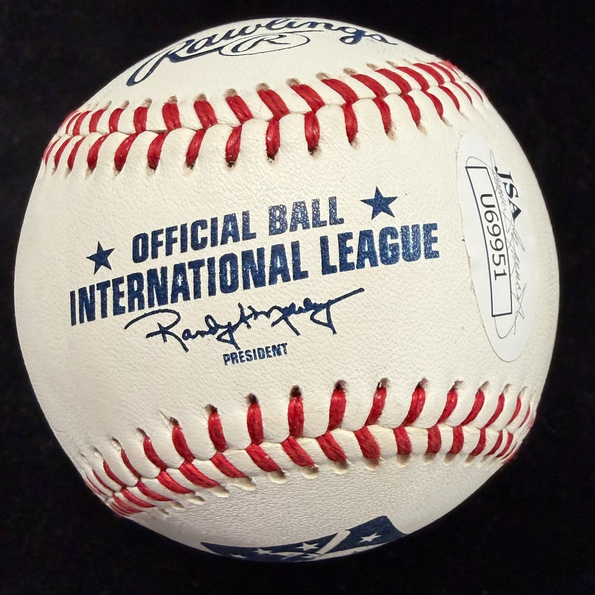 Freddie Freeman Period Auto Signed International League MiLB JSA
