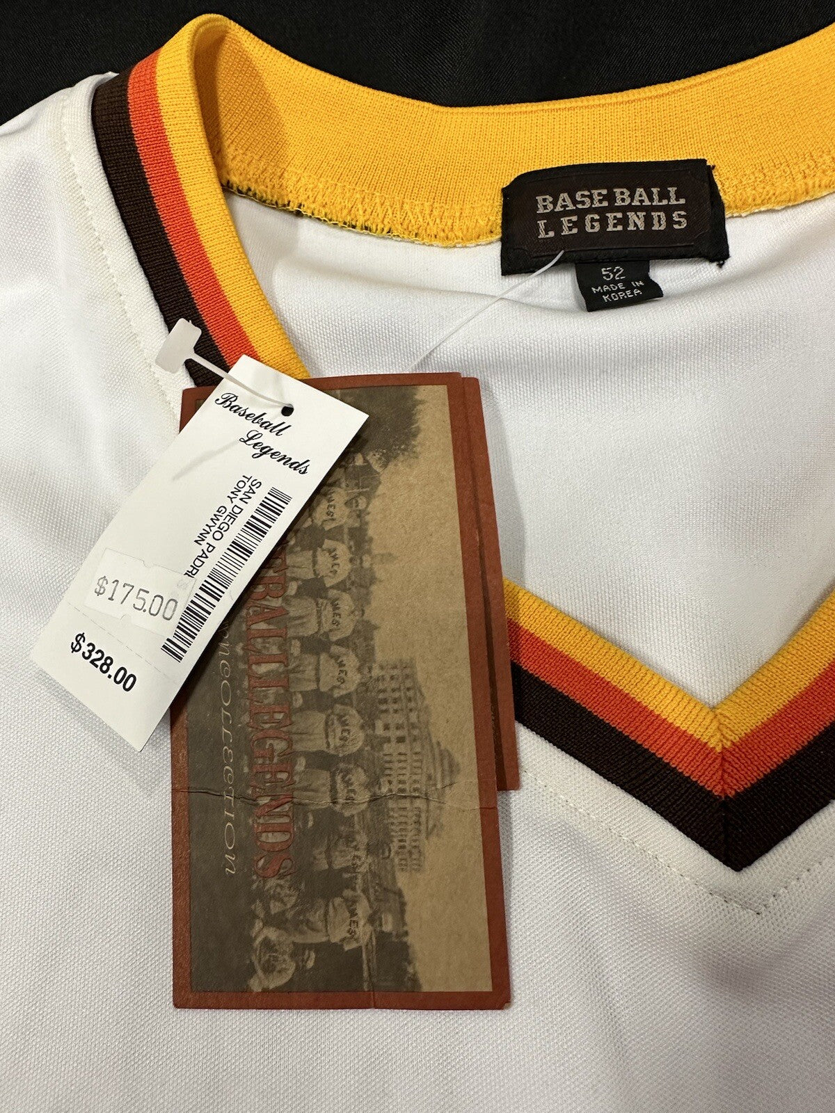 Tony Gwynn Signed Authentic Padres Baseball Legends Jersey JSA LOA