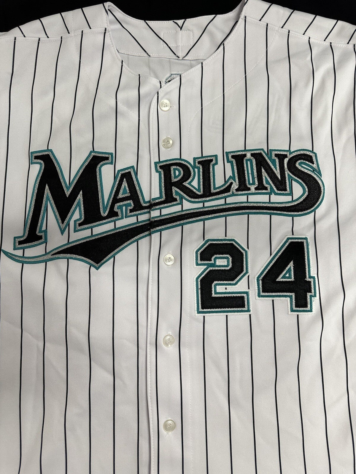 Miguel Cabrera Signed Authentic Florida Marlins Majestic Stat Jersey Beckett Wit