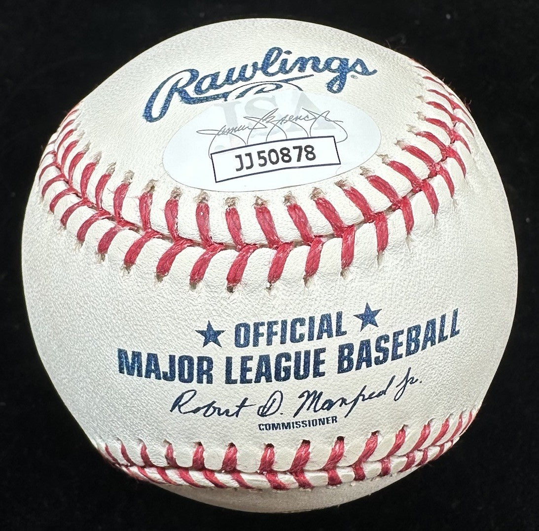 Paul Molitor Draft Pick MLB Debut Signed Brewers 50th Logo Baseball JSA