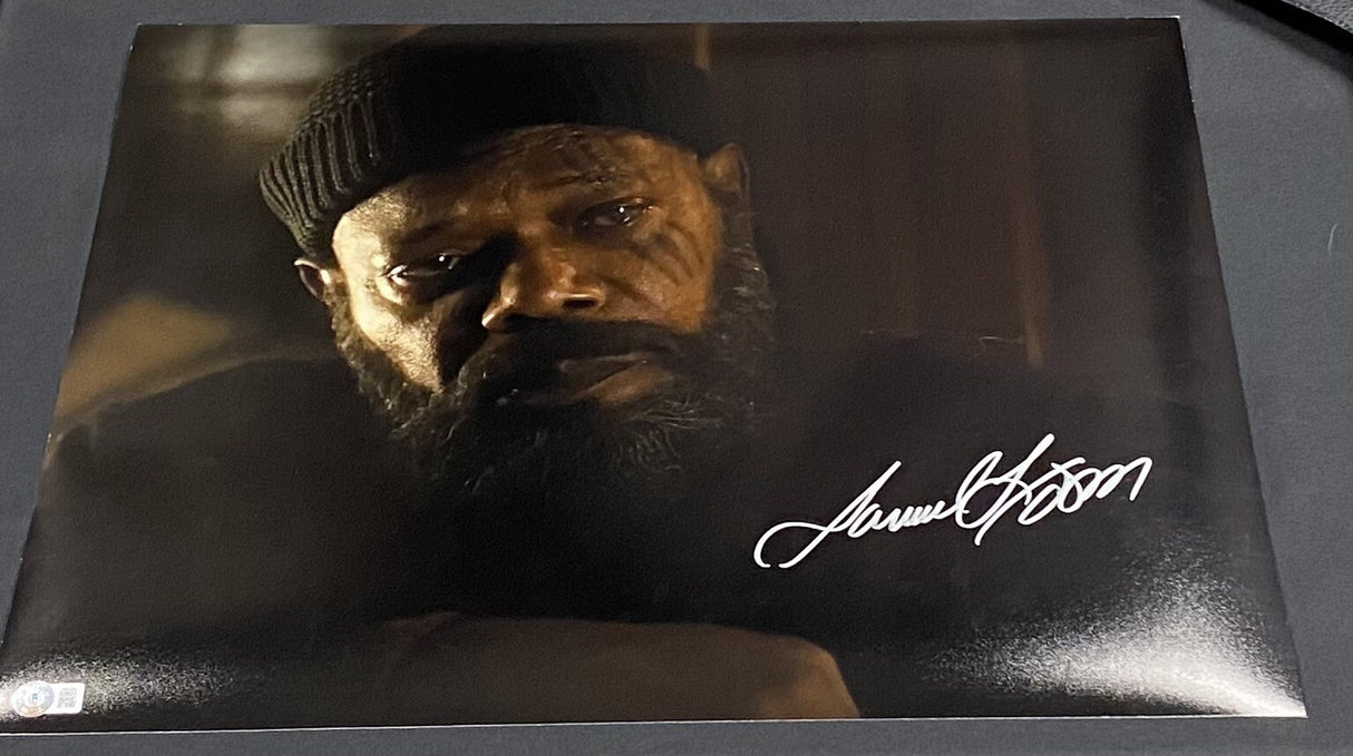 Samuel L. Jackson Signed Nick Fury Secret Invasion 16x20 BAS Witness MCU