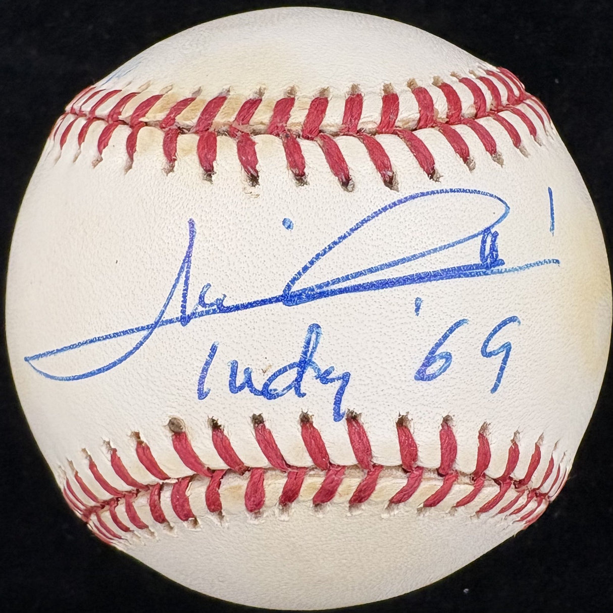 Mario Andretti Indy 69 Signed Baseball JSA