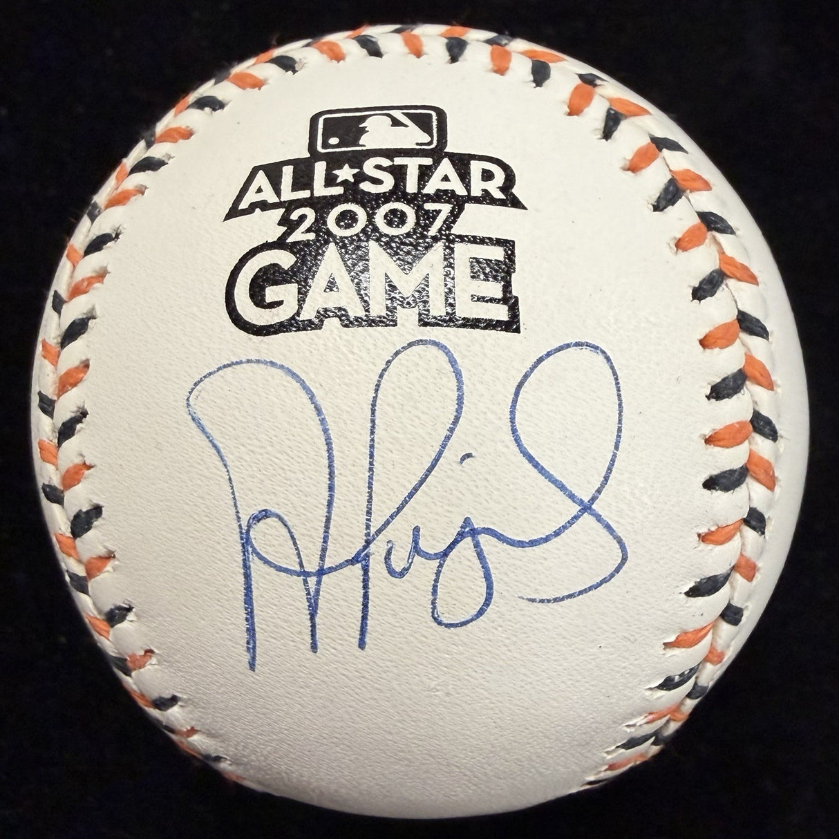 Albert Pujols Signed 2007 All Star Game Logo Baseball Beckett Witness Holo Only