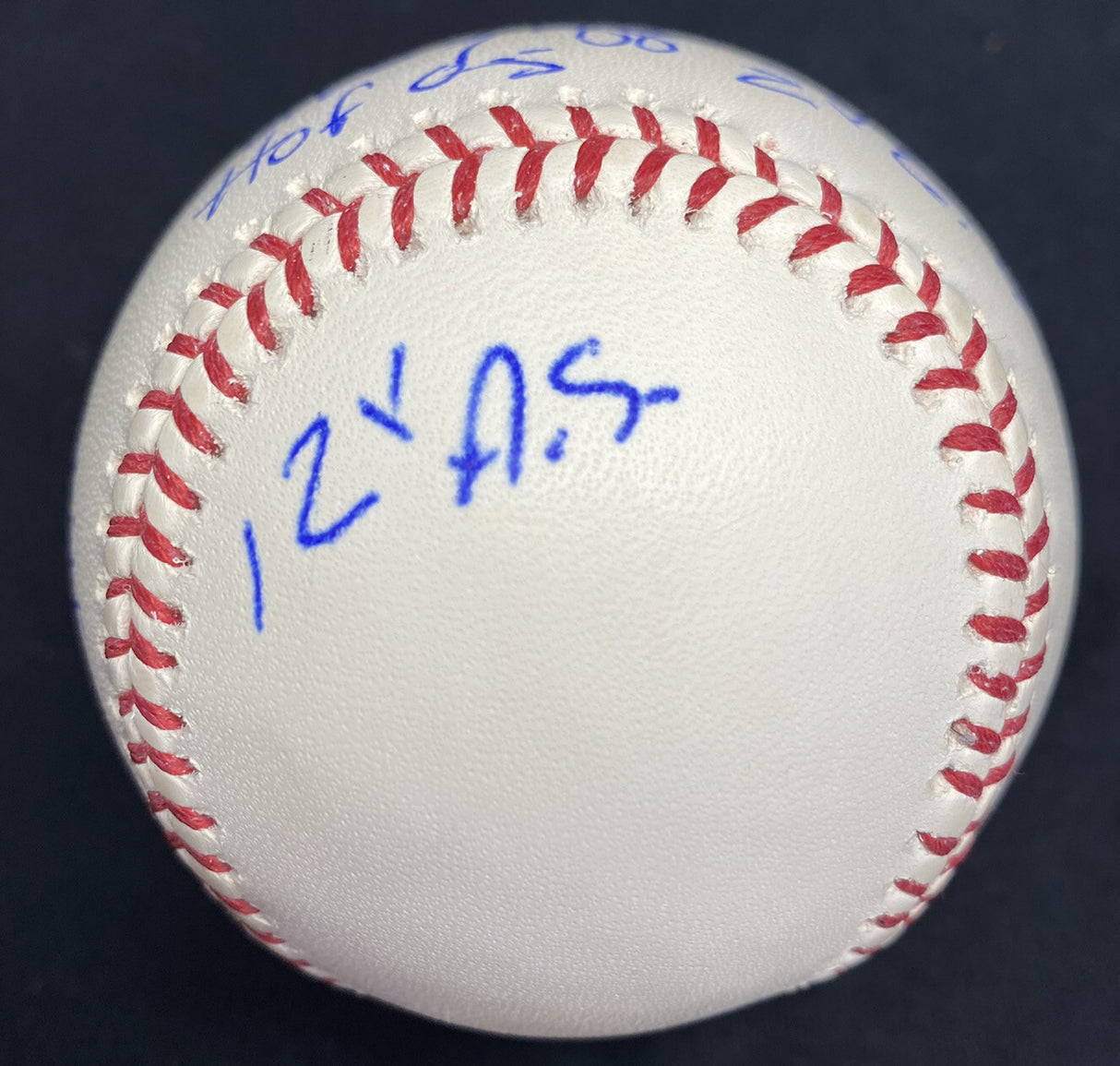 Wade Boggs HOF 05 Hits Signed Stat Baseball PSA/DNA Holo Only