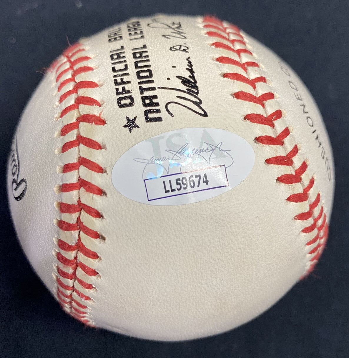 Albert Pujols Stan Musial Dual Signed Baseball Cardinals JSA Beckett Witness