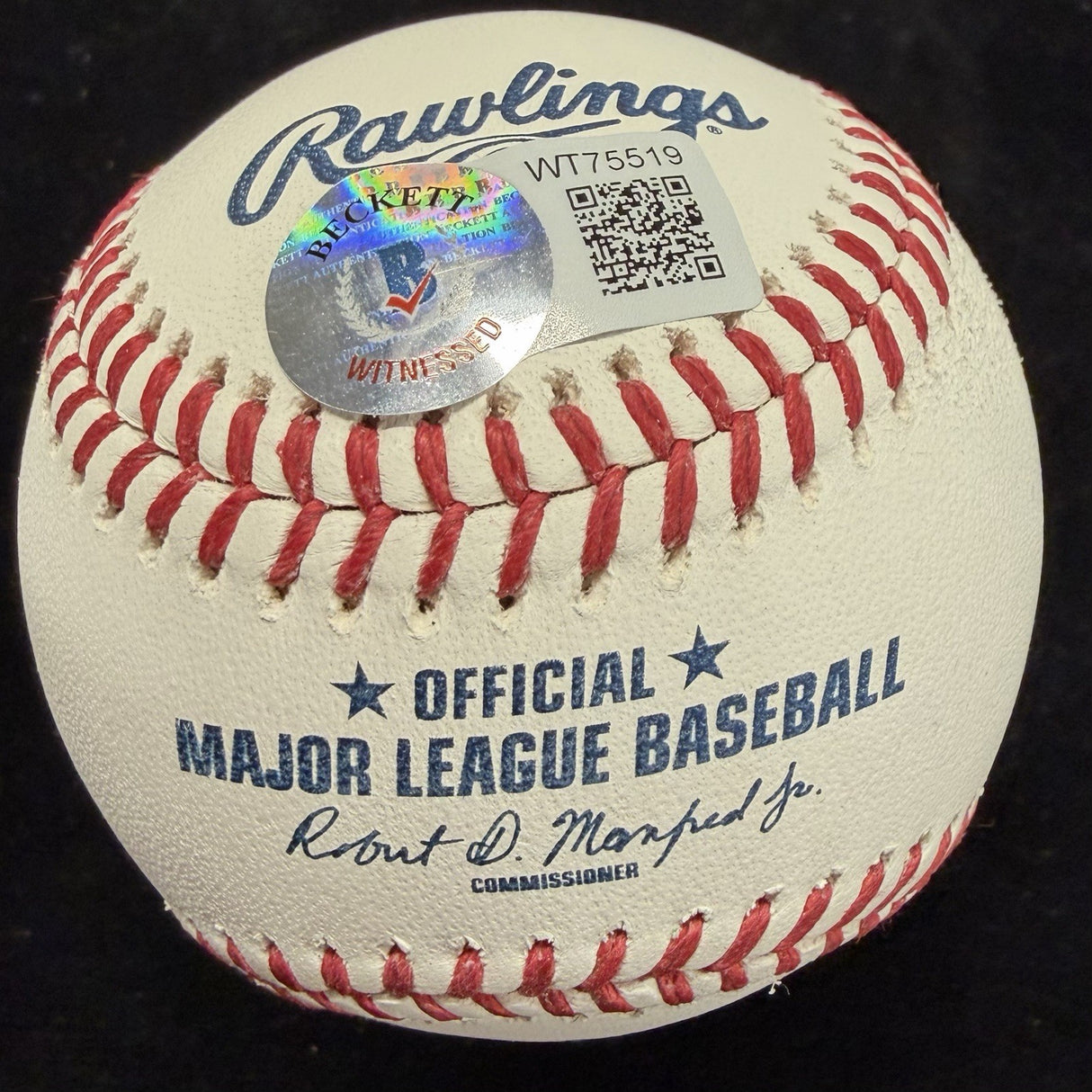 Albert Pujols Angels 2012-2021 Signed Angels 60th Logo Baseball BAS Witness Holo