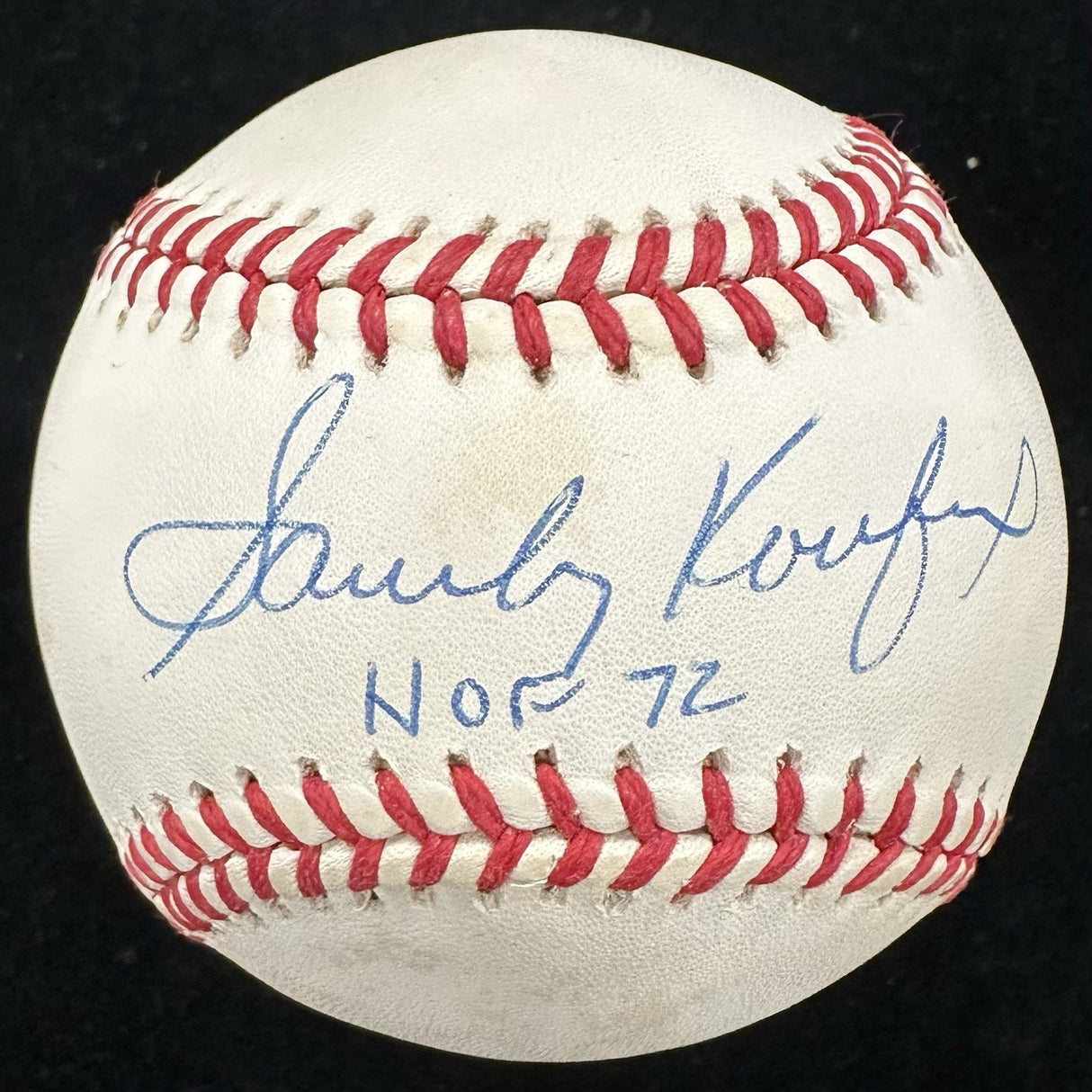 Sandy Koufax HOF 72 Signed Baseball JSA LOA