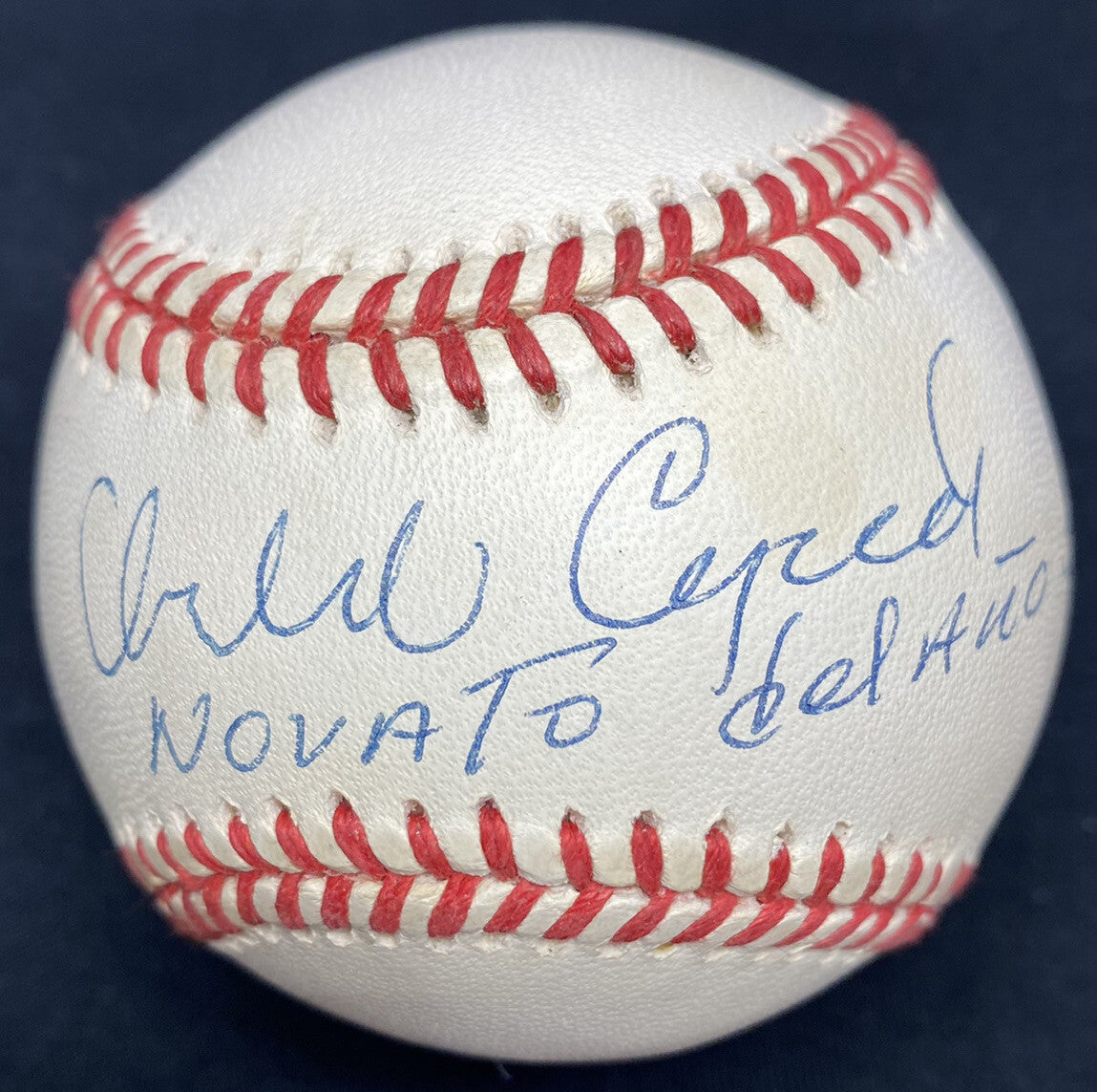 Orlando Cepeda Novato Del Ano 59 (ROY) Signed Baseball JSA