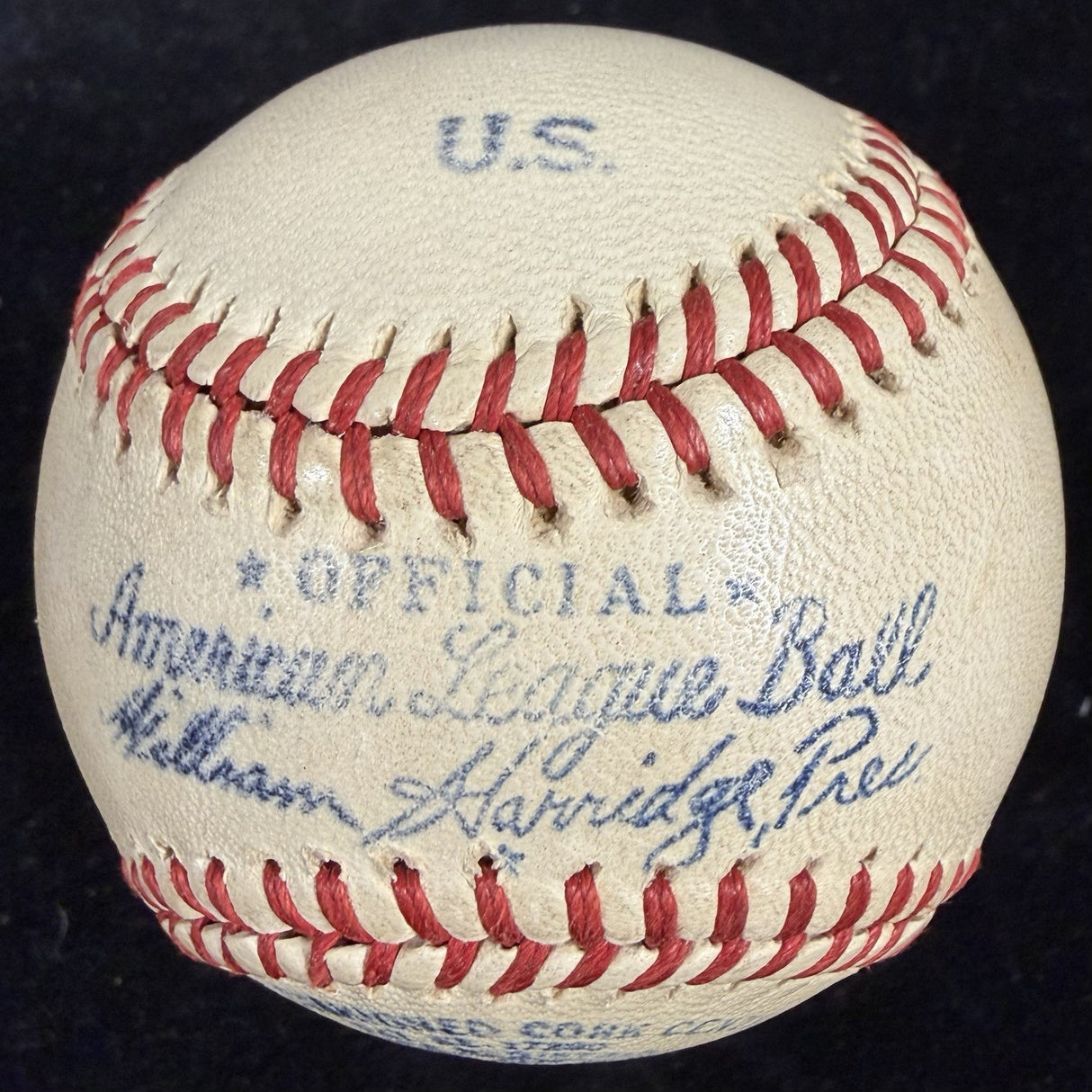 Babe Ruth Single Signed OAL Reach Harridge WW2 Baseball JSA PSA/DNA LOA