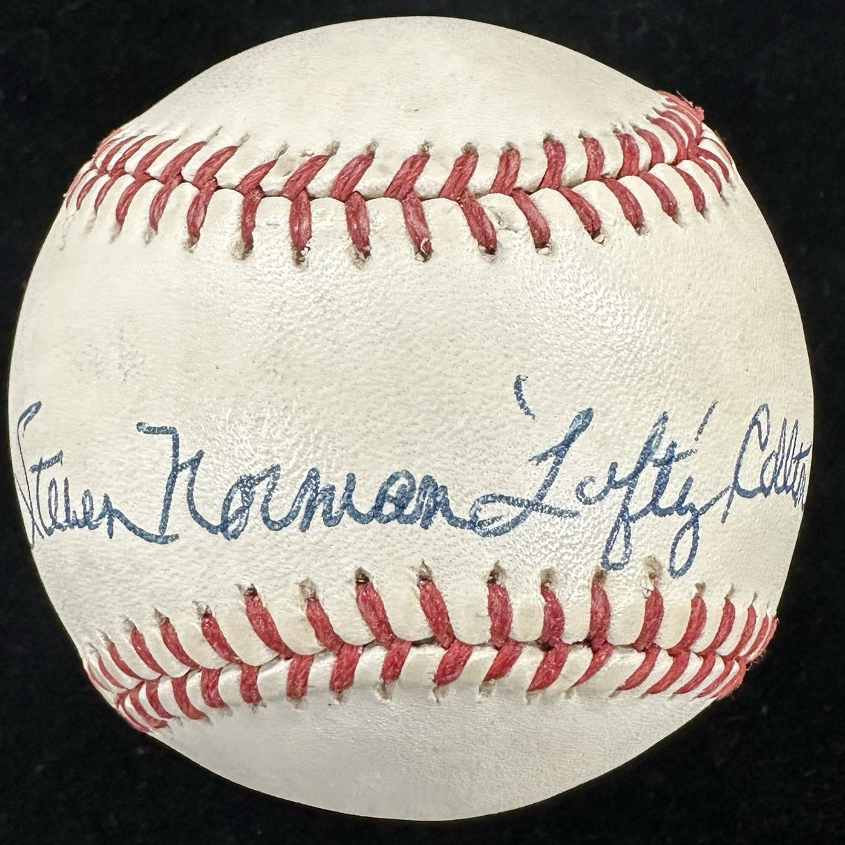 Steven Norman “Lefty” Carlton Signed Baseball PSA LOA