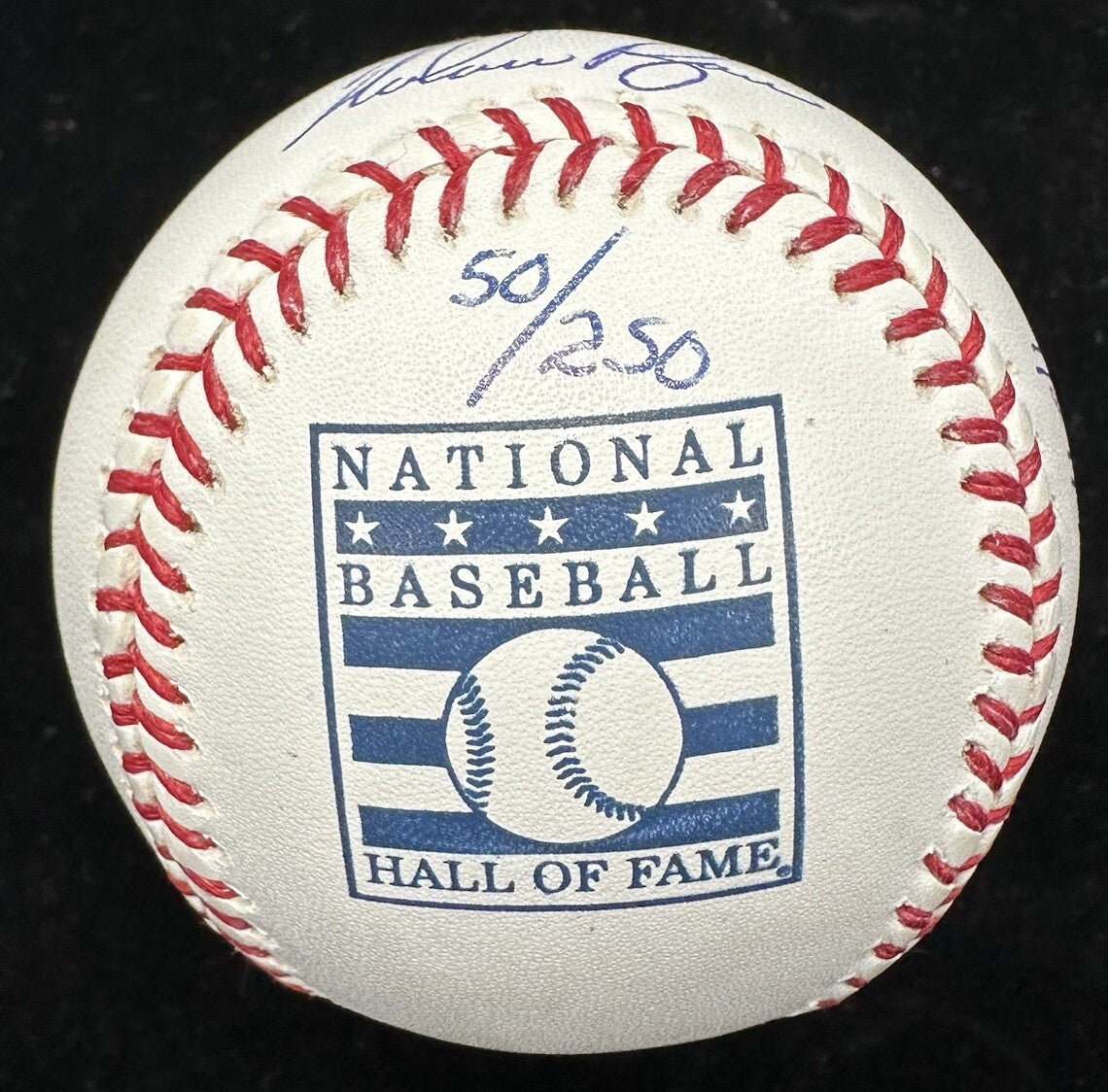 Nolan Ryan #30 #34 Retired Signed HOF Logo Baseball Steiner Sports