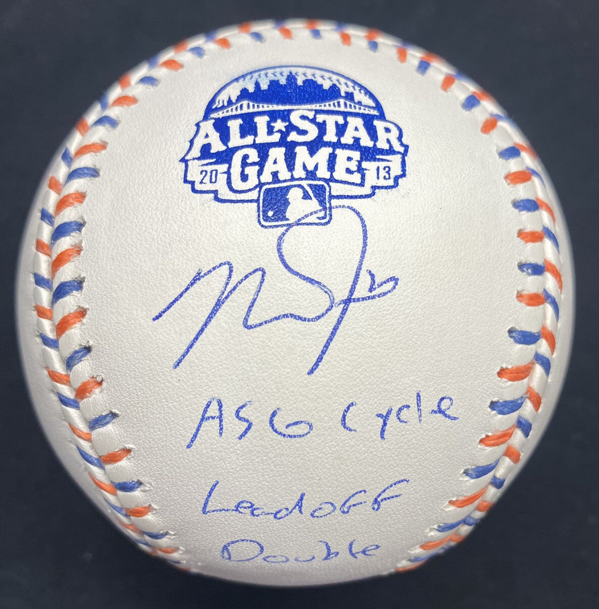 Mike Trout 2012-2015 All Star Game Cycle Set Signed Baseball Logo MLB Holo