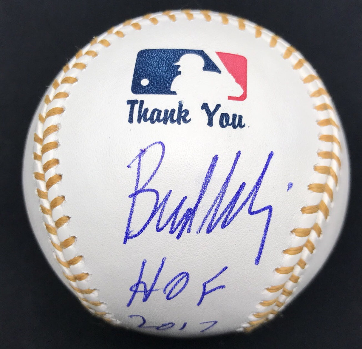 Bud Selig HOF 2017 Signed Commissioner Logo Baseball PSA/DNA